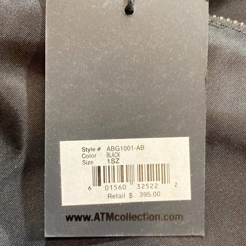 NWT ATM Anthony Thomas Melillo Anton Black Foldable Backpack